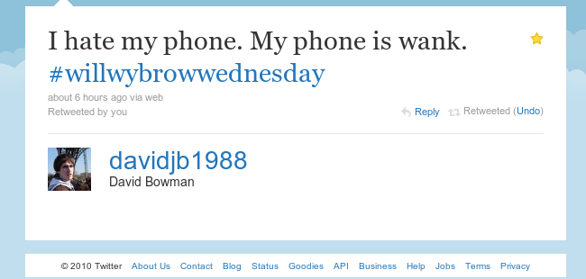 Will Wybrow Wednesday